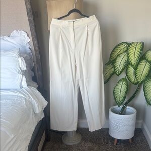 Zara Wide Leg Pants - Cream